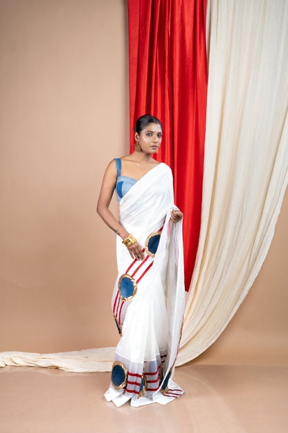 Big Denim Circle Saree