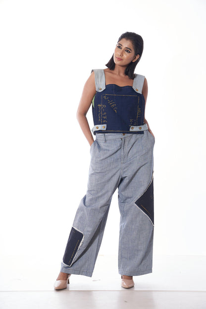 The Blue Denim Dungree Top