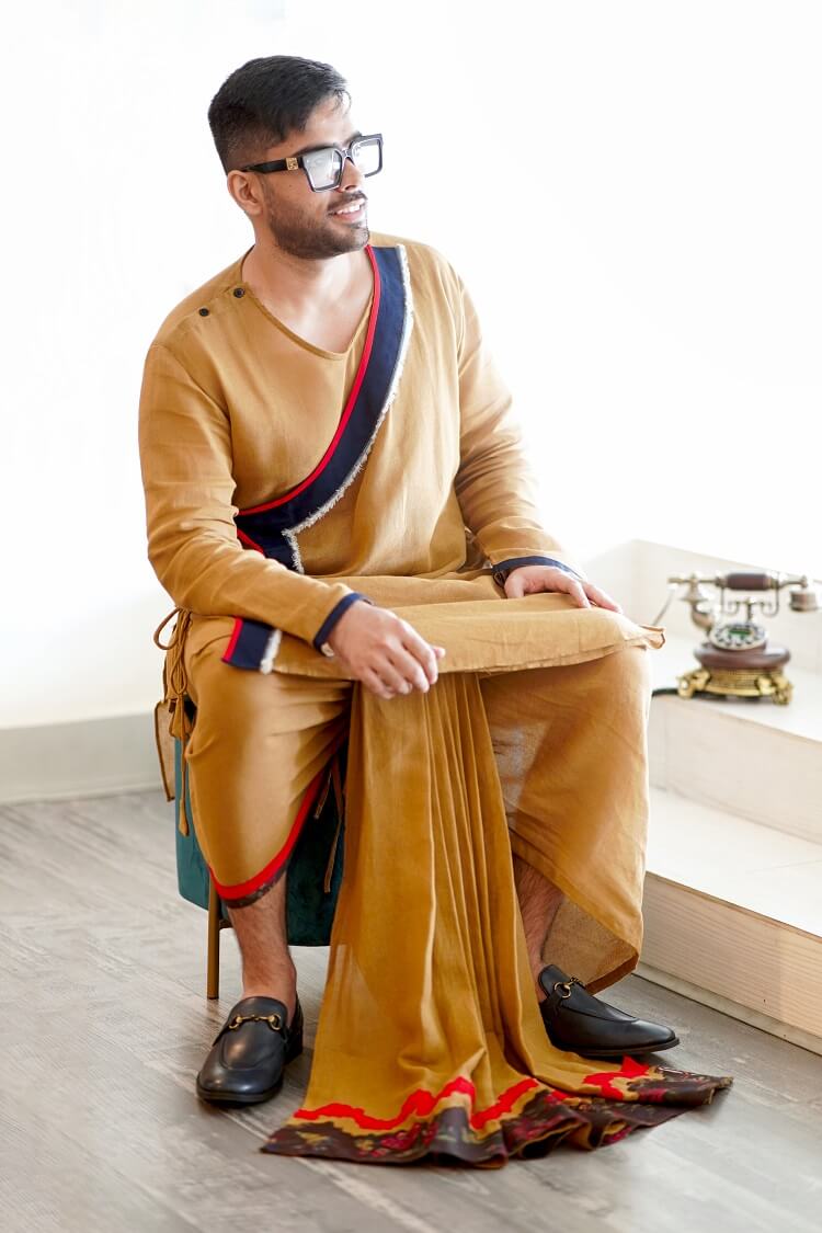 Angrakha Style Kurta